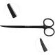 Ciseaux Metzenbaum Slim à coupe céramique - Lames en carbure de tungstène avec un bord micro-dentelé